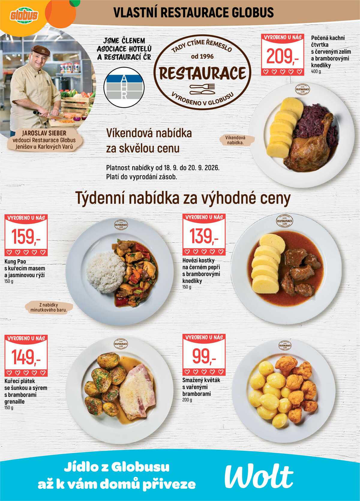 Akční leták Globus 16.9. - 22.9.2026 - Globus Jenišov u Karlových Varů strana 12