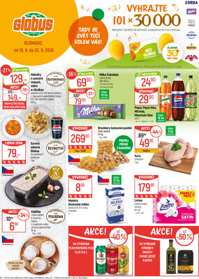 Akční leták Globus 16.9. - 22.9.2026 - Globus Olomouc