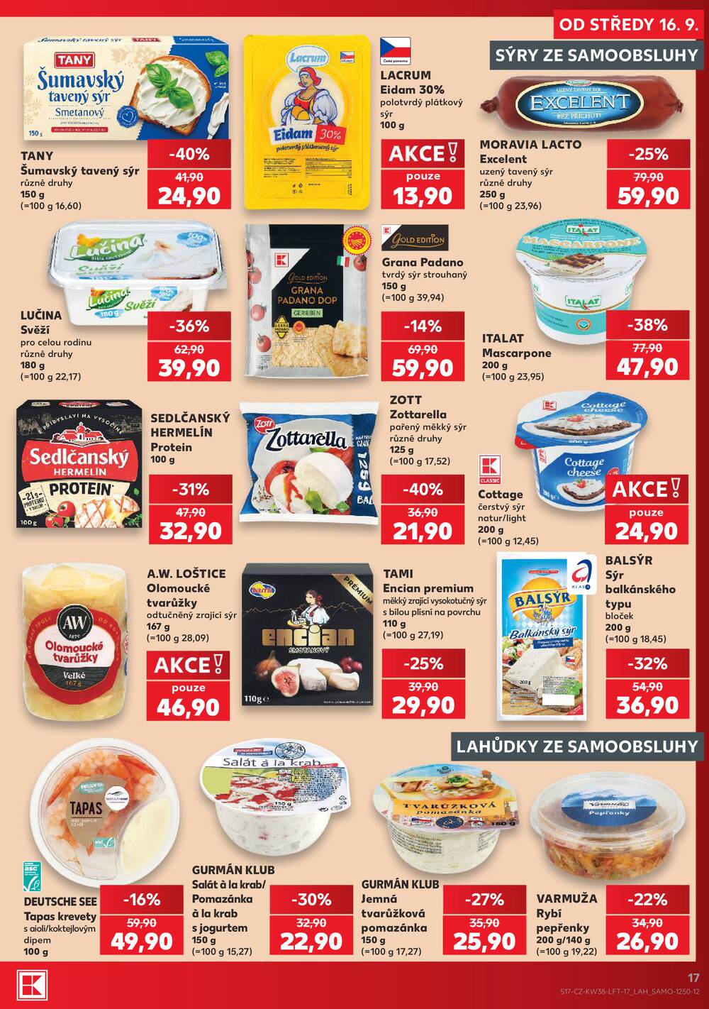 Kaufland 16.9. - 22.9. - Kaufland - Praha 12 (Modřany)