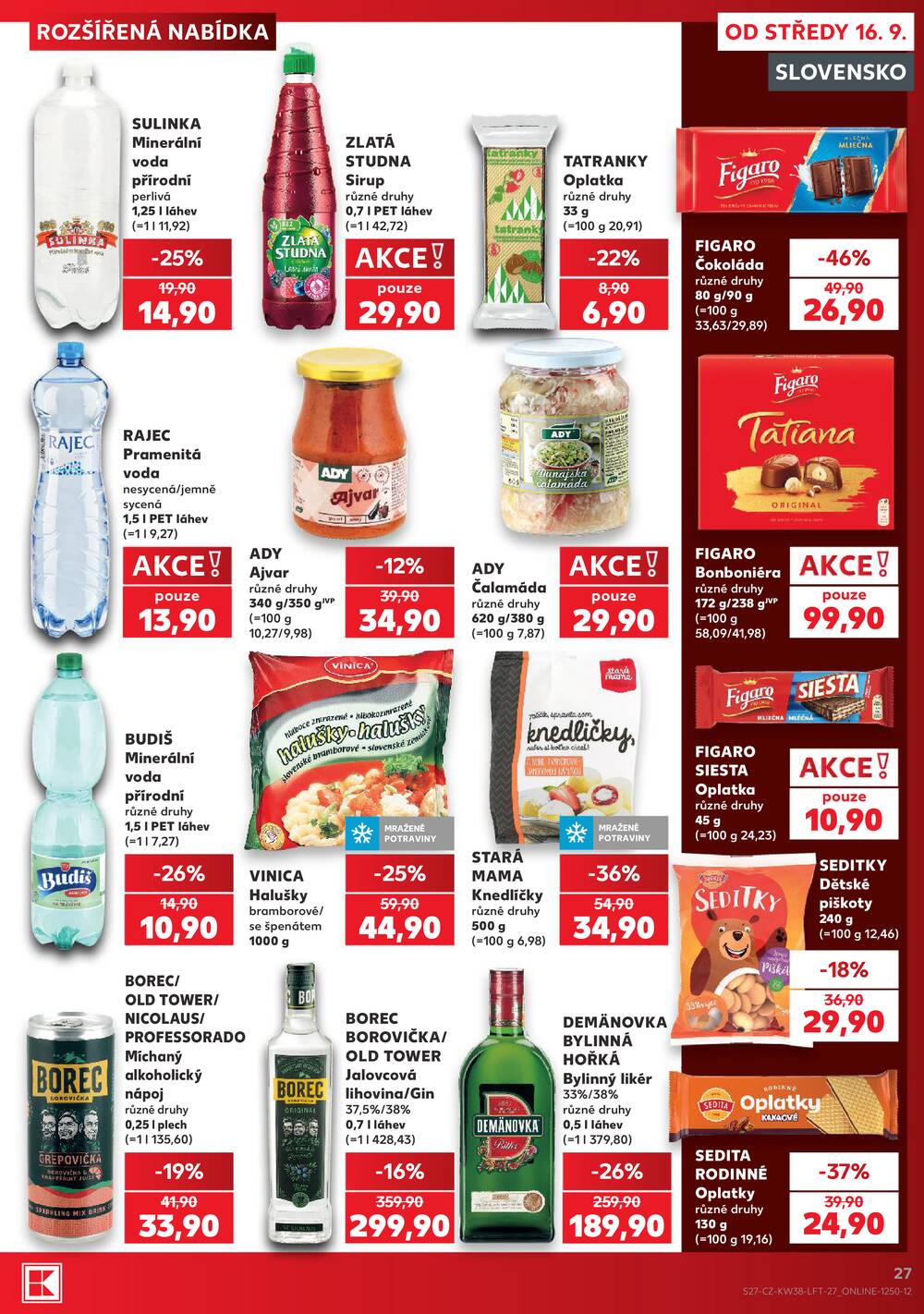 Kaufland 16.9. - 22.9. - Kaufland - Veselí nad Lužnicí - Budějovická