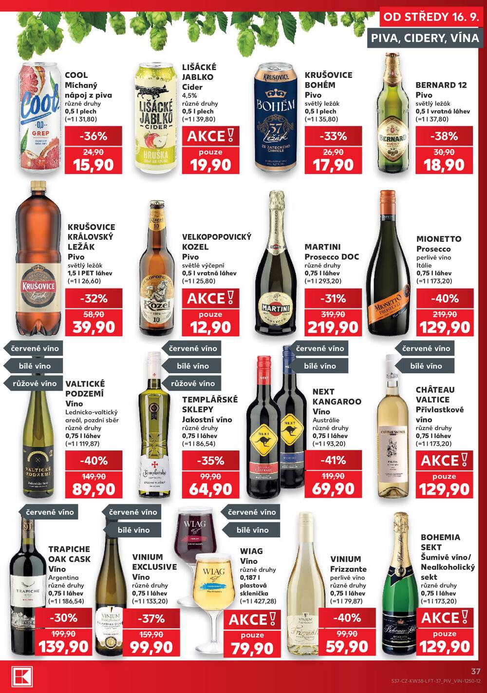 Kaufland 16.9. - 22.9. - Kaufland - Veselí nad Lužnicí - Budějovická
