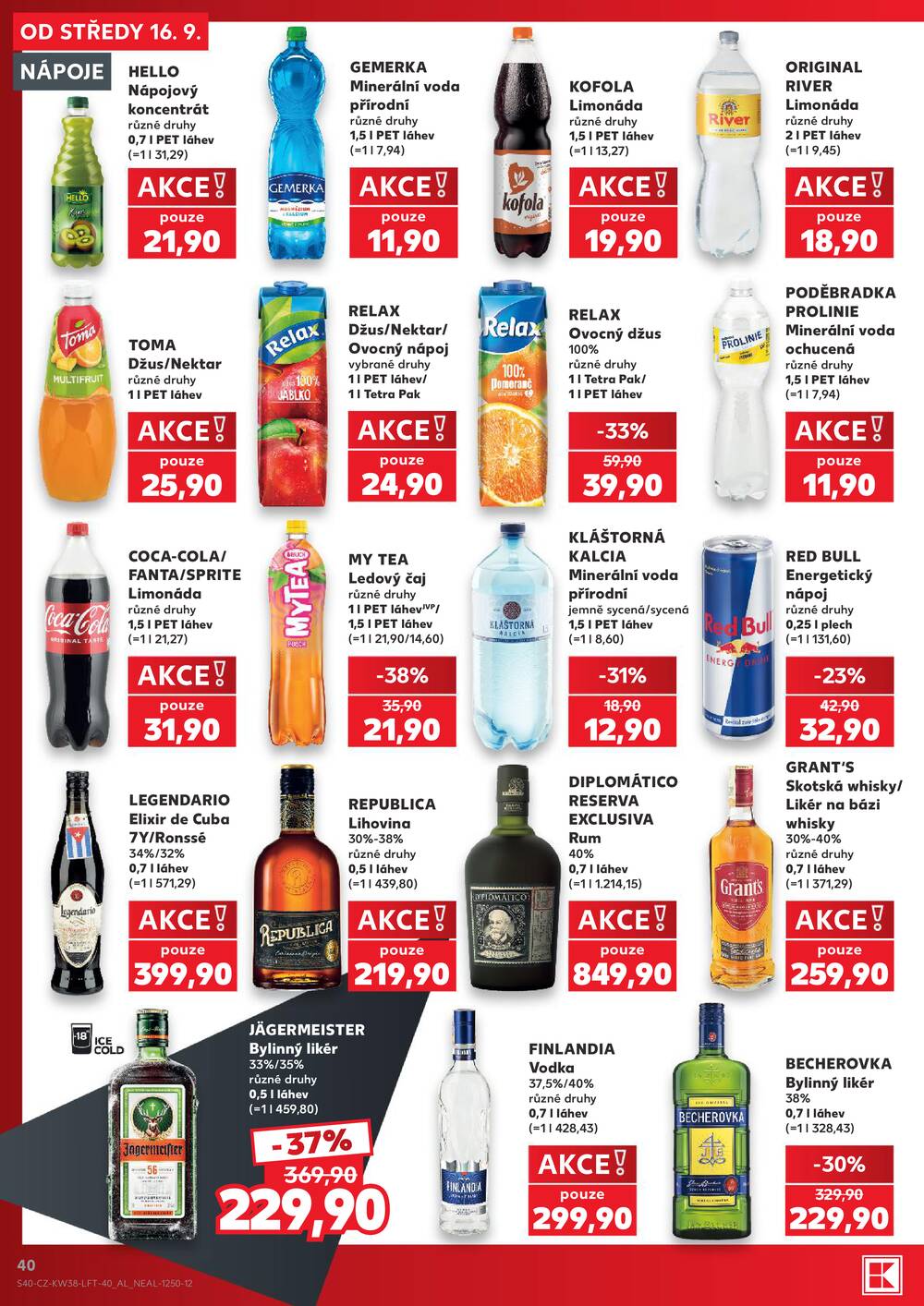 Kaufland 16.9. - 22.9. - Kaufland - Veselí nad Lužnicí - Budějovická