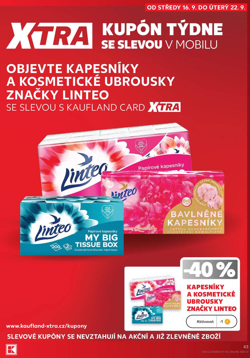 Kaufland 16.9. - 22.9. - Kaufland - Prostějov (Olomoucká)