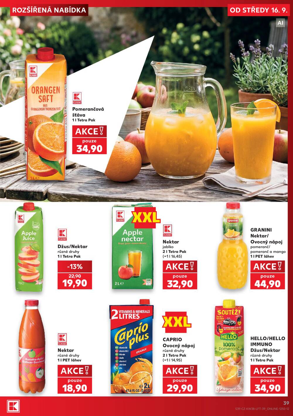 Leták Kaufland - Kaufland 16.9. - 22.9. - Kaufland - Pelhřimov - strana 39 Leták Kaufland - Kaufland 16.9. - 22.9. - Kaufland - Pelhřimov - strana 39