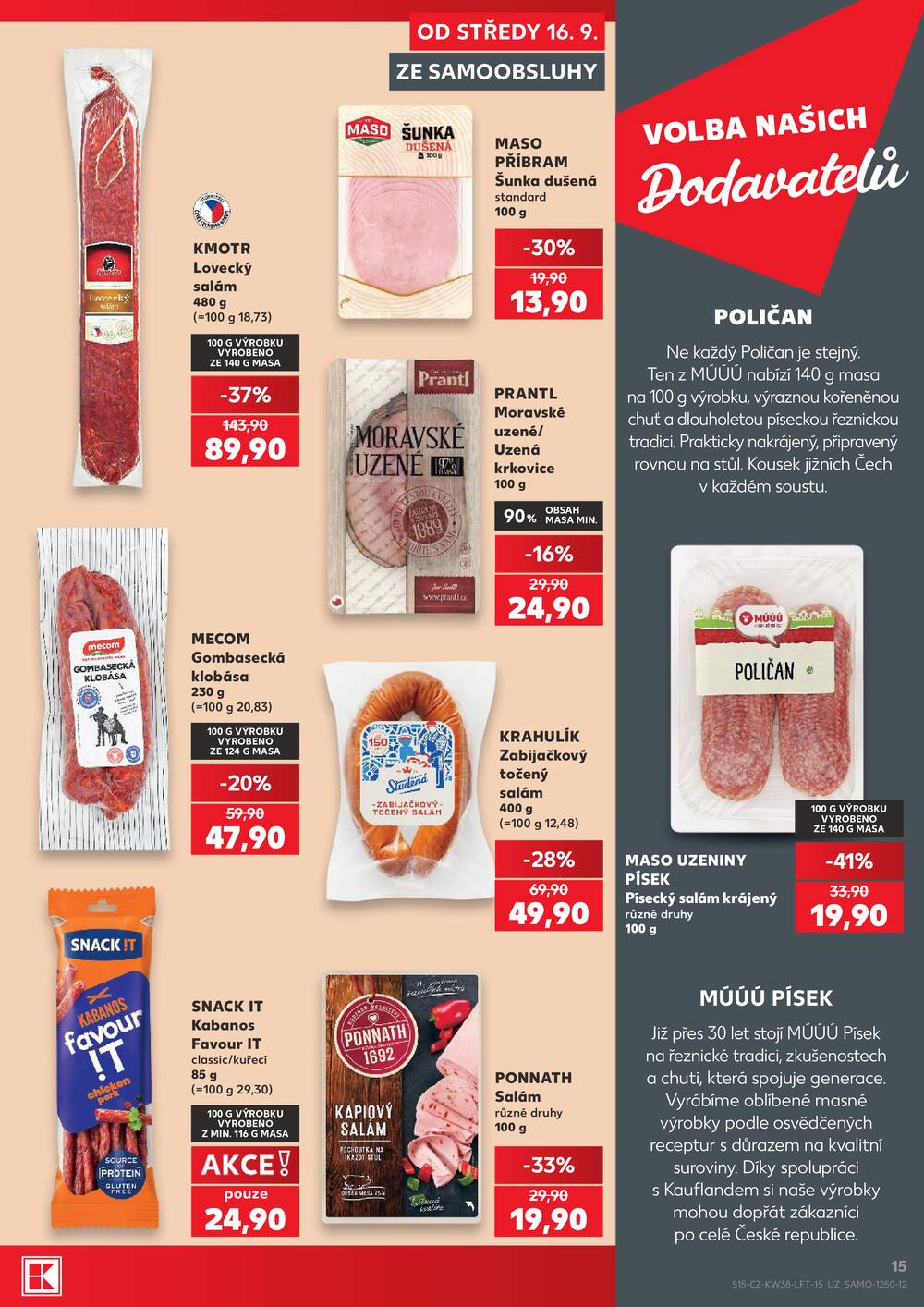 Kaufland 16.9. - 22.9. - Kaufland - Praha 8 (Malý Klín)