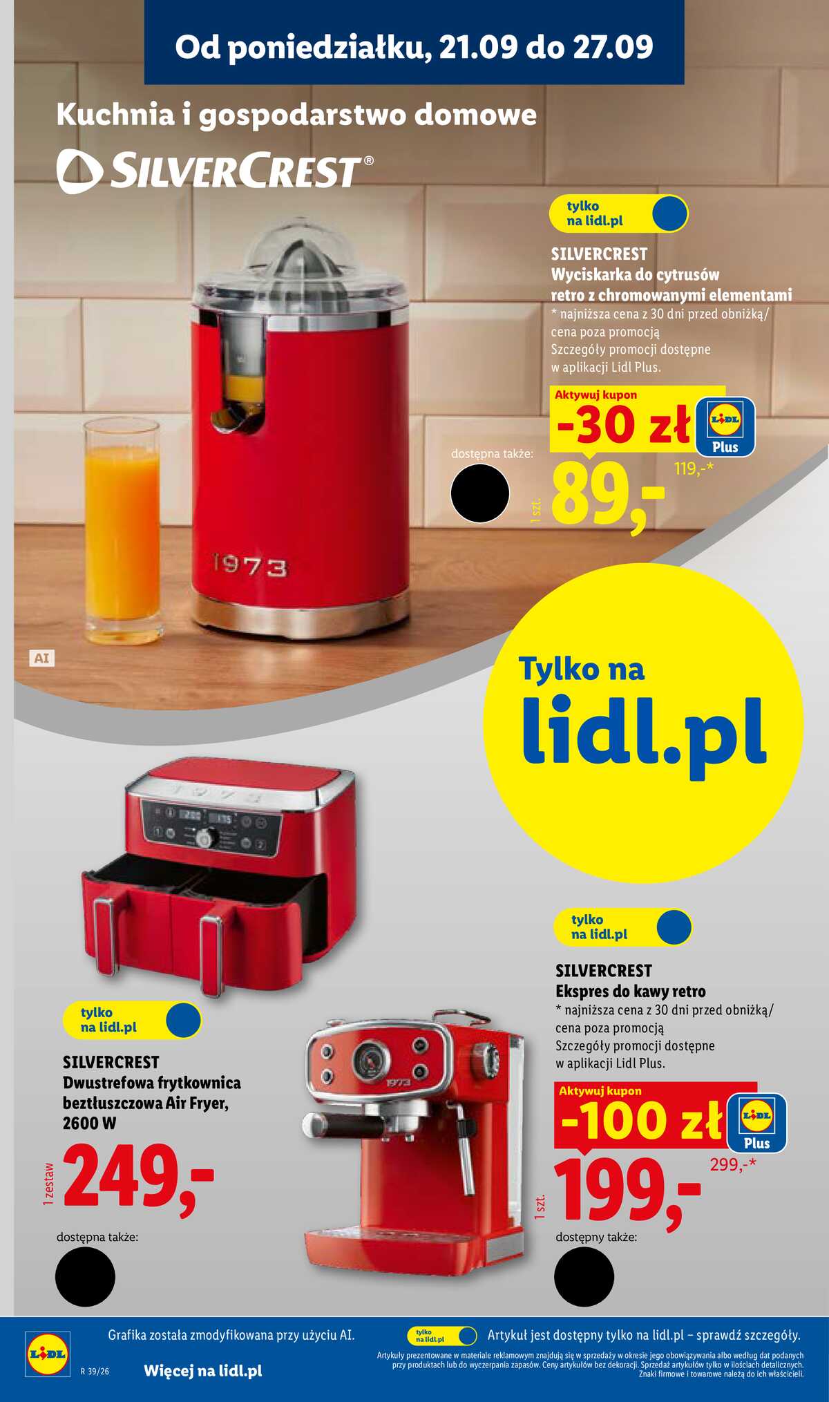 Leták Lidl Polsko 21.9.-26.9.2026 - Leták platí od 21. 9. do 26. 9. strana 10