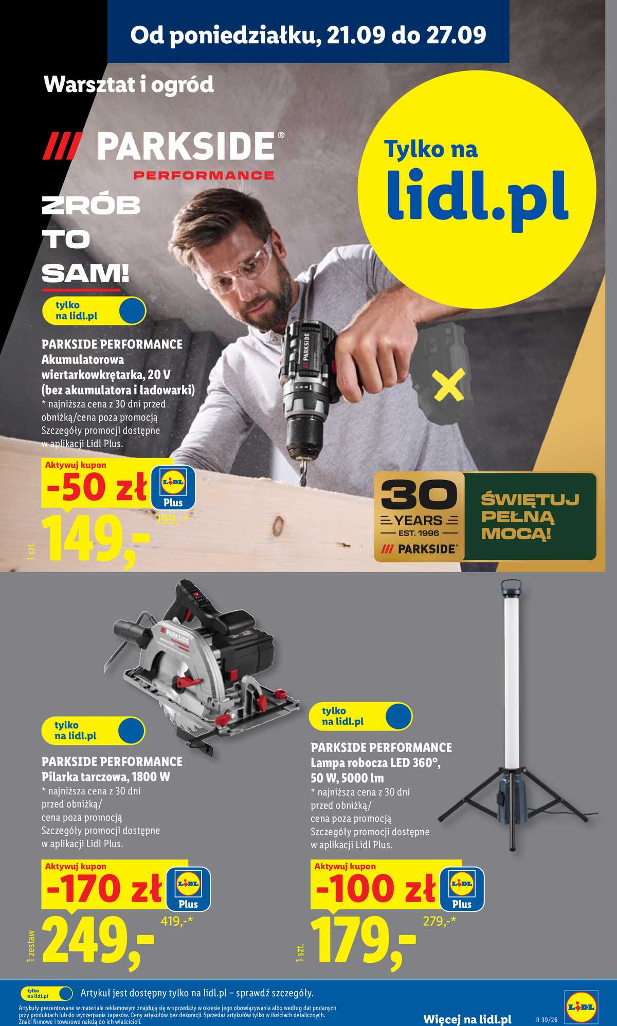 Leták Lidl Polsko 21.9.-26.9.2026 - Leták platí od 21. 9. do 26. 9. strana 29
