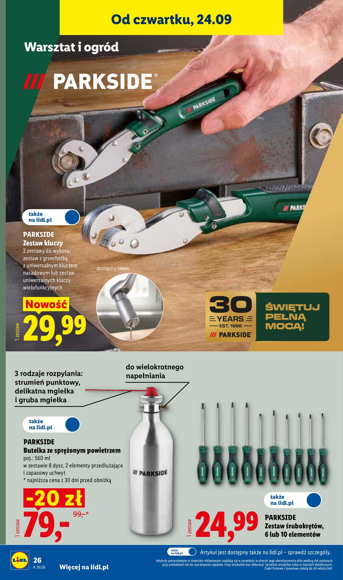 Leták Lidl Polsko 21.9.-26.9.2026 - Leták platí od 21. 9. do 26. 9. strana 34