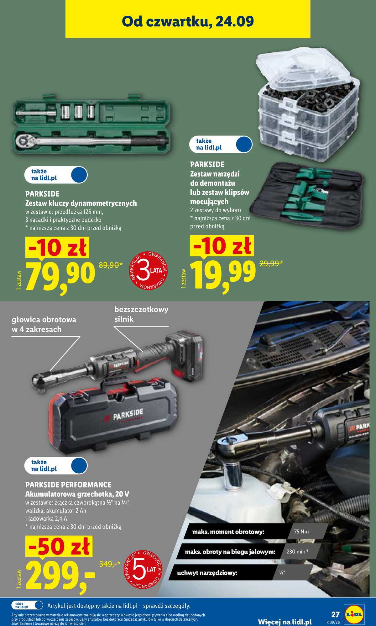 Leták Lidl Polsko 21.9.-26.9.2026 - Leták platí od 21. 9. do 26. 9. strana 35