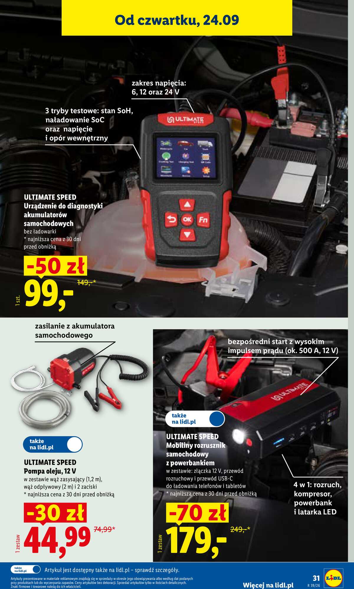 Leták Lidl Polsko 21.9.-26.9.2026 - Leták platí od 21. 9. do 26. 9. strana 39