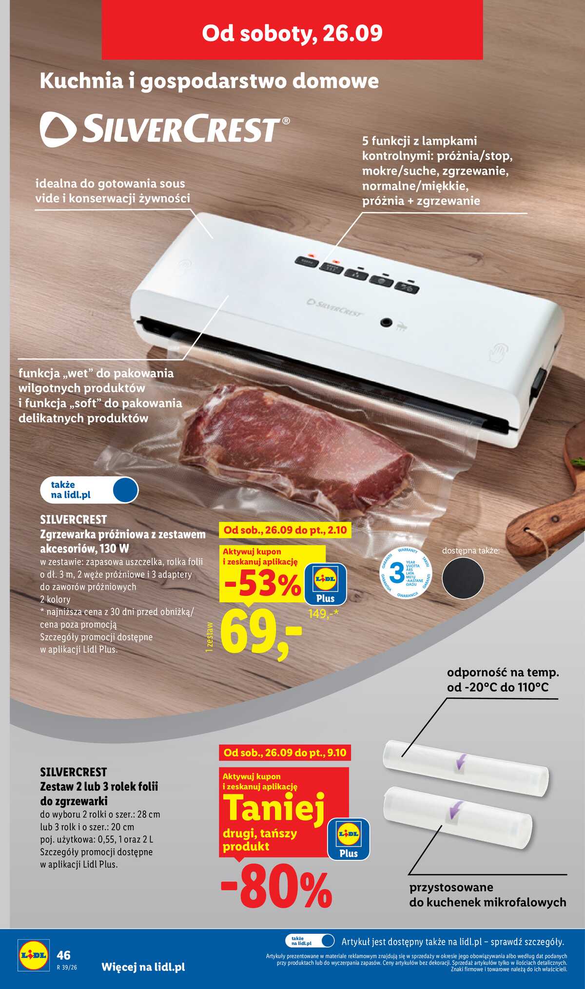 Leták Lidl Polsko 21.9.-26.9.2026 - Leták platí od 21. 9. do 26. 9. strana 54