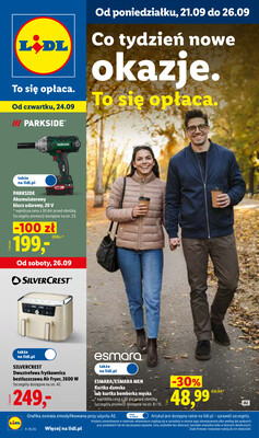 Leták Lidl Polsko 21.9.-26.9.2026 - Leták platí od 21. 9. do 26. 9.