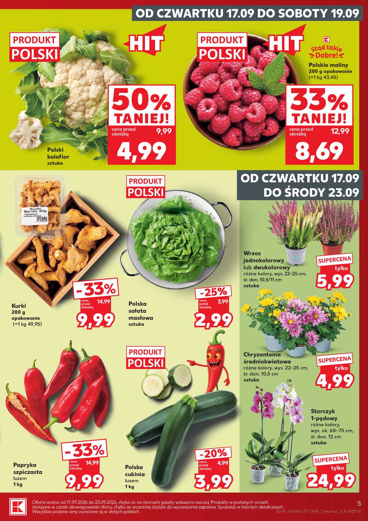 Leták Kaufland Polsko 17.9.-23.9.2026 - Týdenní zpravodaj strana 5