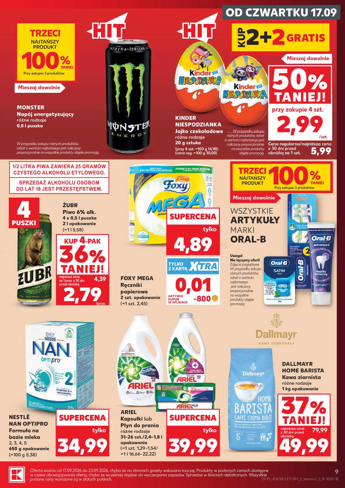 Leták Kaufland Polsko 17.9.-23.9.2026 - Týdenní zpravodaj strana 9