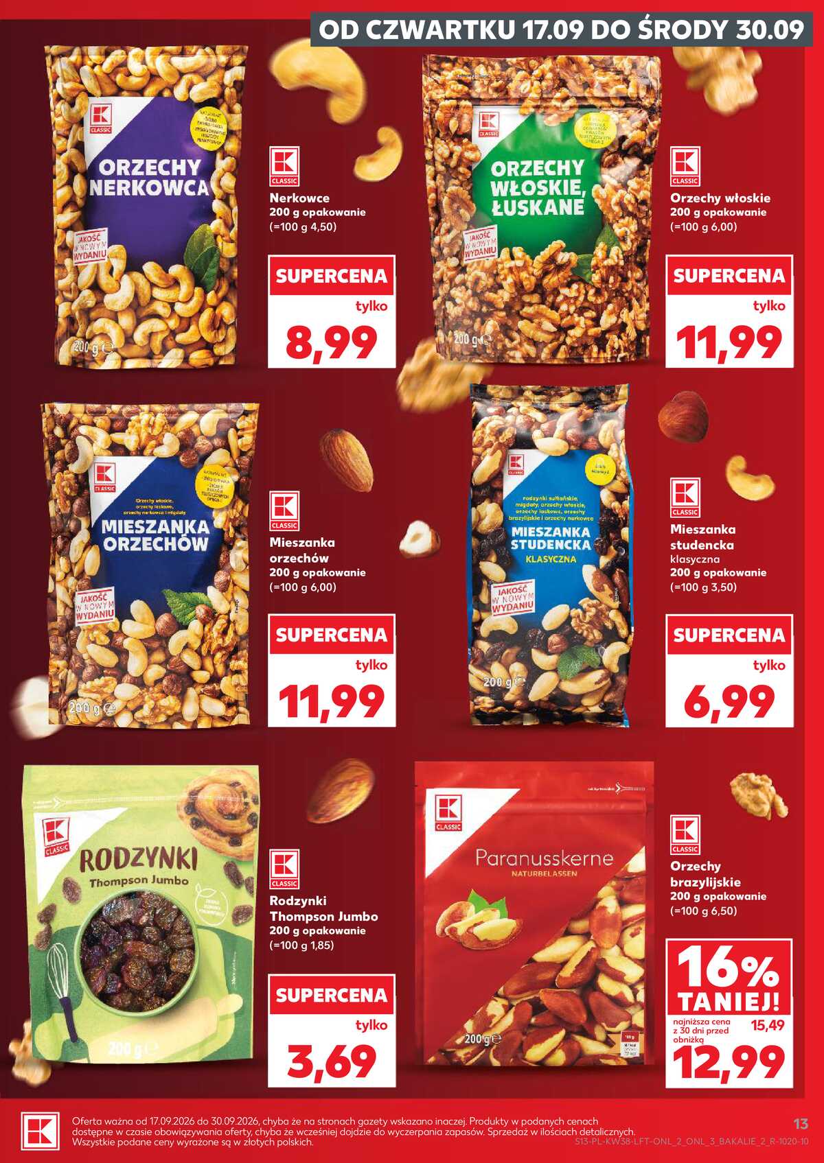 Leták Kaufland Polsko 17.9.-23.9.2026 - Týdenní zpravodaj strana 13