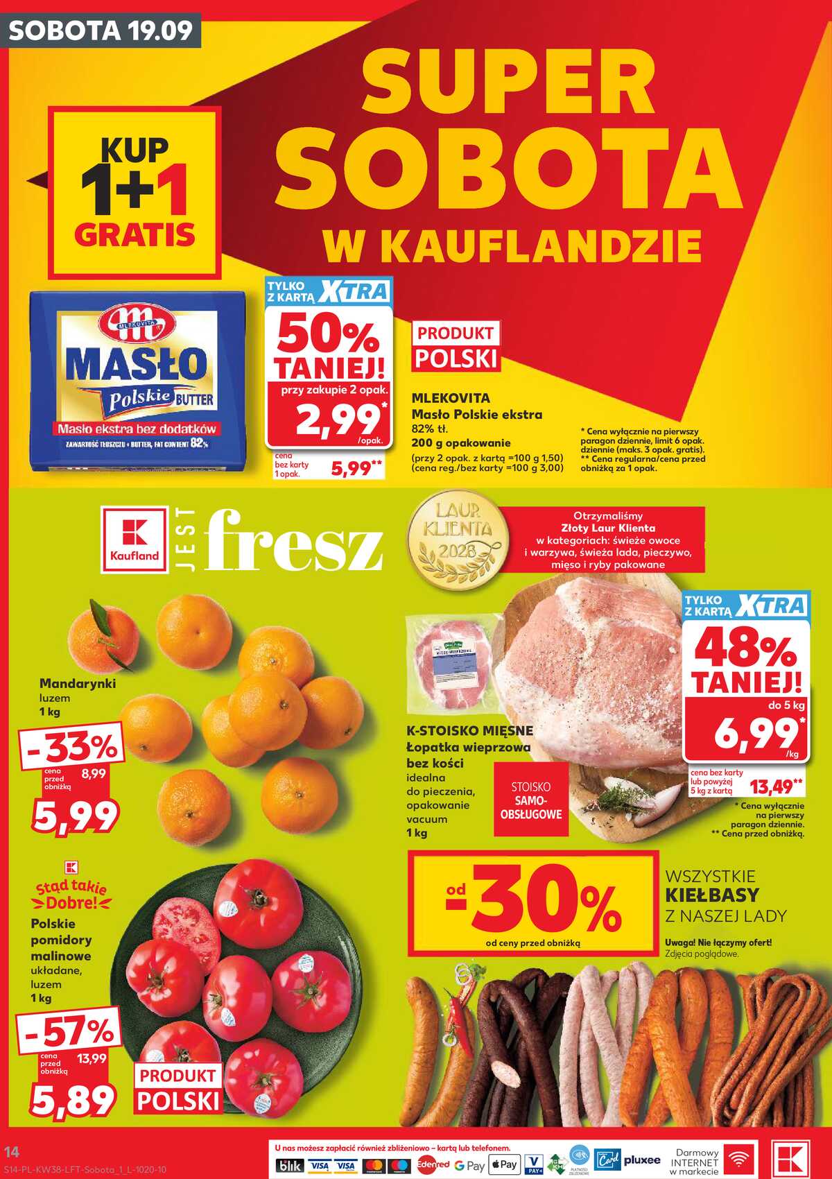 Leták Kaufland Polsko 17.9.-23.9.2026 - Týdenní zpravodaj strana 14