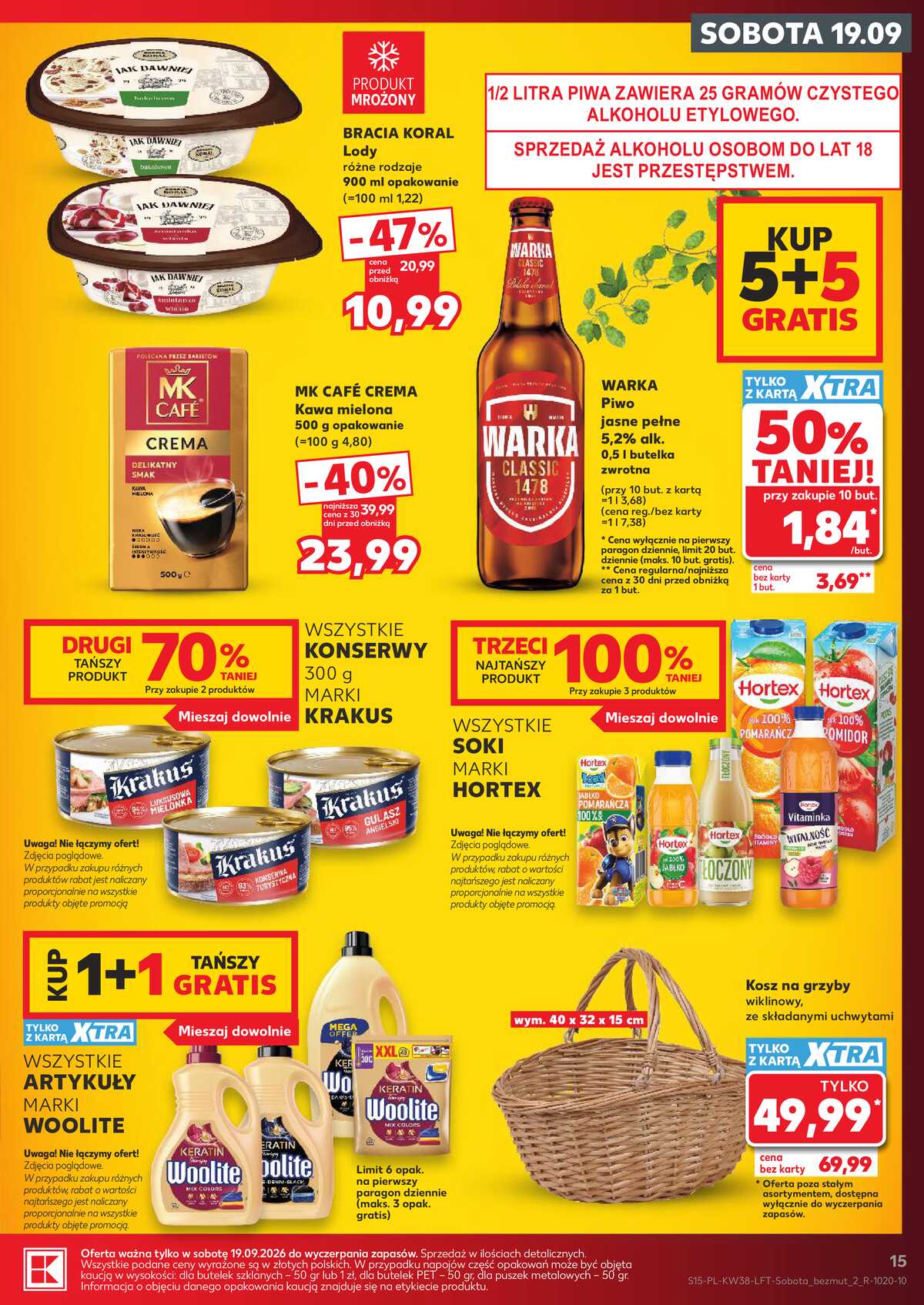 Leták Kaufland Polsko 17.9.-23.9.2026 - Týdenní zpravodaj strana 15