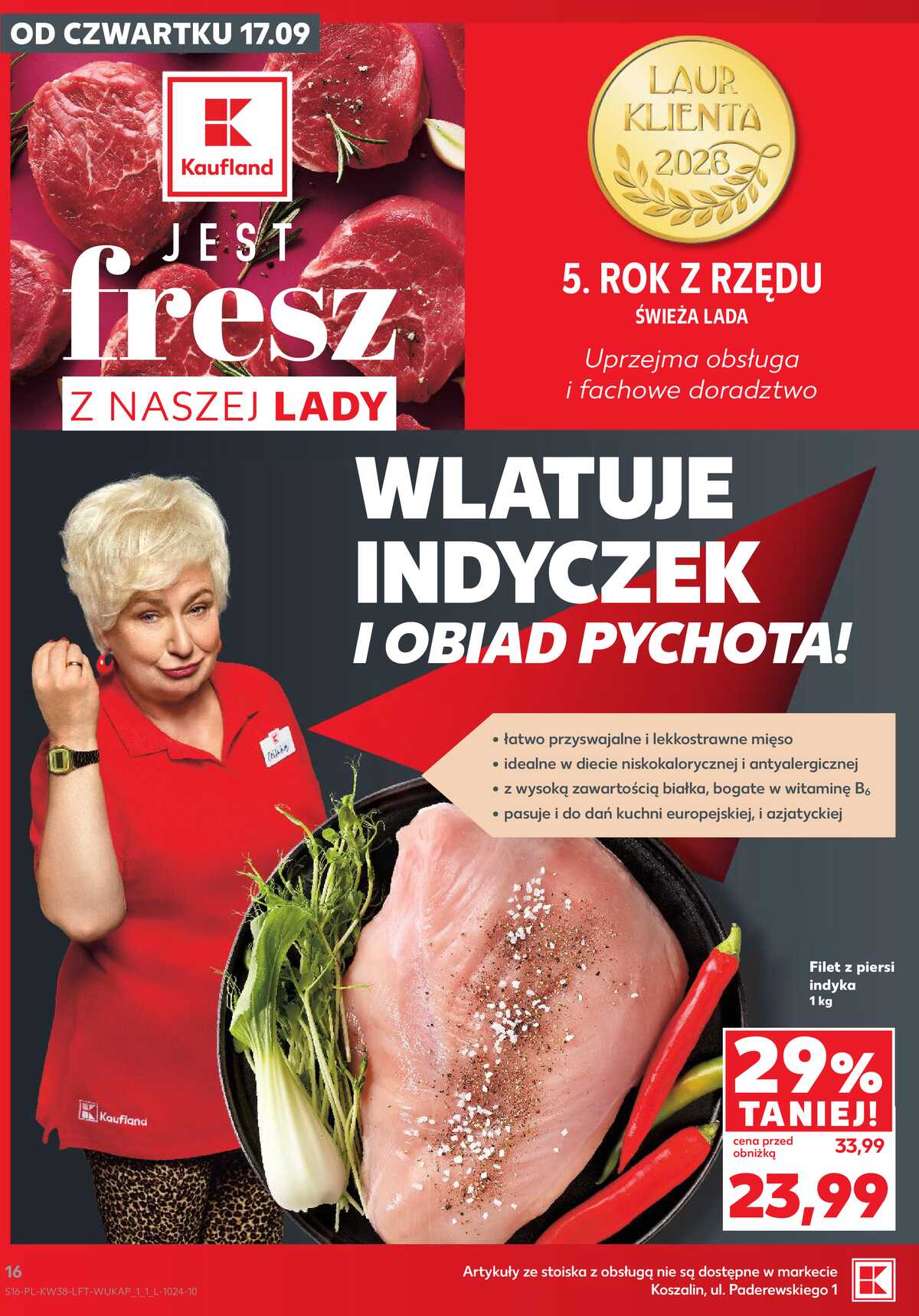 Leták Kaufland Polsko 17.9.-23.9.2026 - Týdenní zpravodaj strana 16