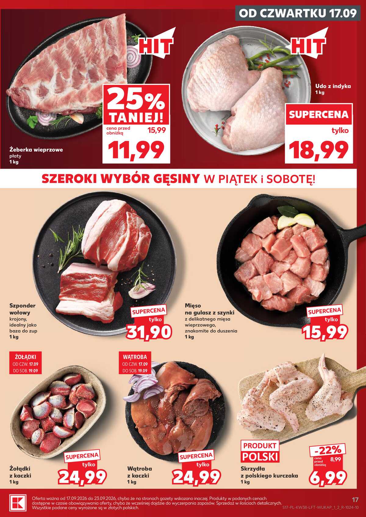 Leták Kaufland Polsko 17.9.-23.9.2026 - Týdenní zpravodaj strana 17