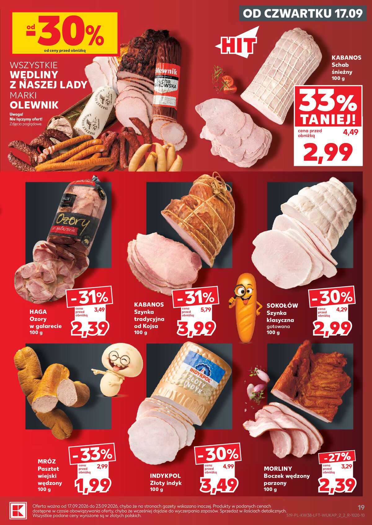 Leták Kaufland Polsko 17.9.-23.9.2026 - Týdenní zpravodaj strana 19