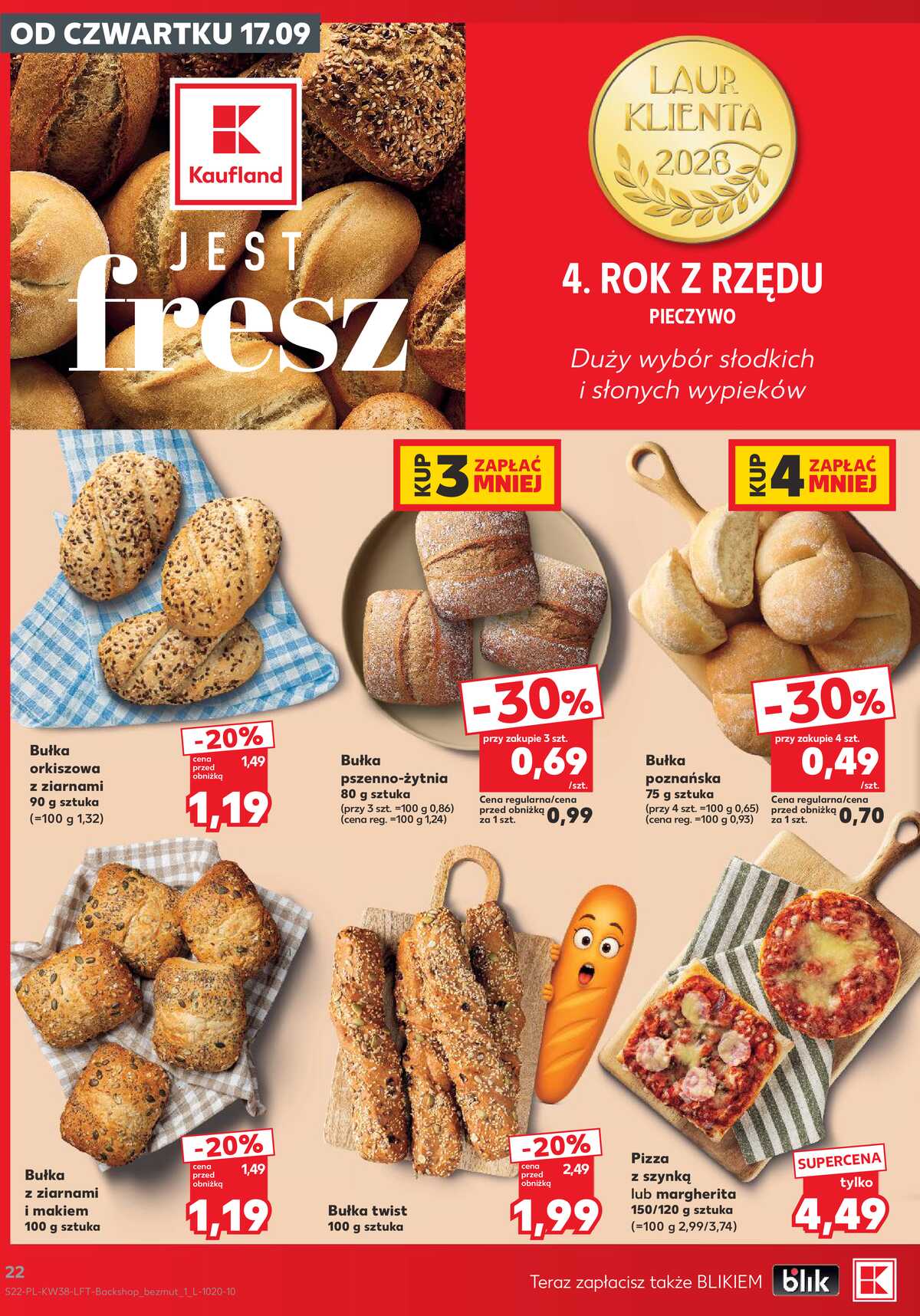 Leták Kaufland Polsko 17.9.-23.9.2026 - Týdenní zpravodaj strana 22