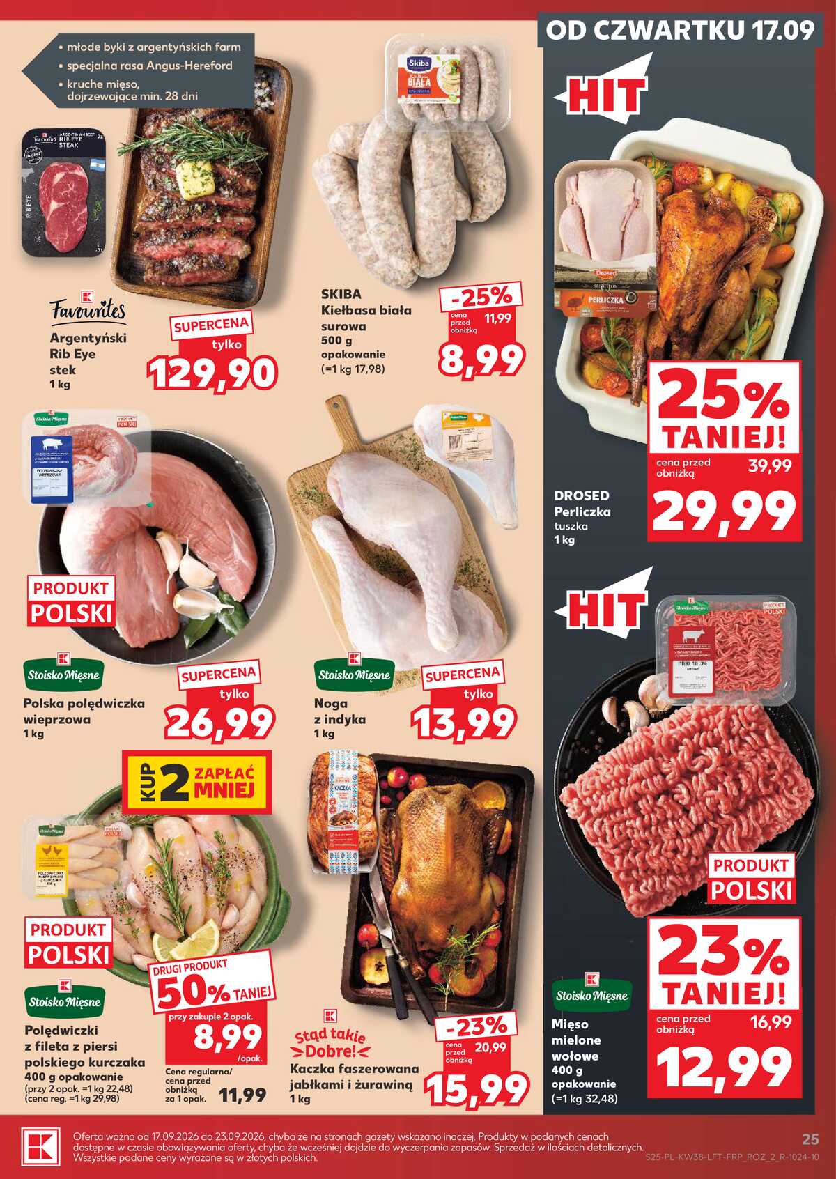 Leták Kaufland Polsko 17.9.-23.9.2026 - Týdenní zpravodaj strana 25