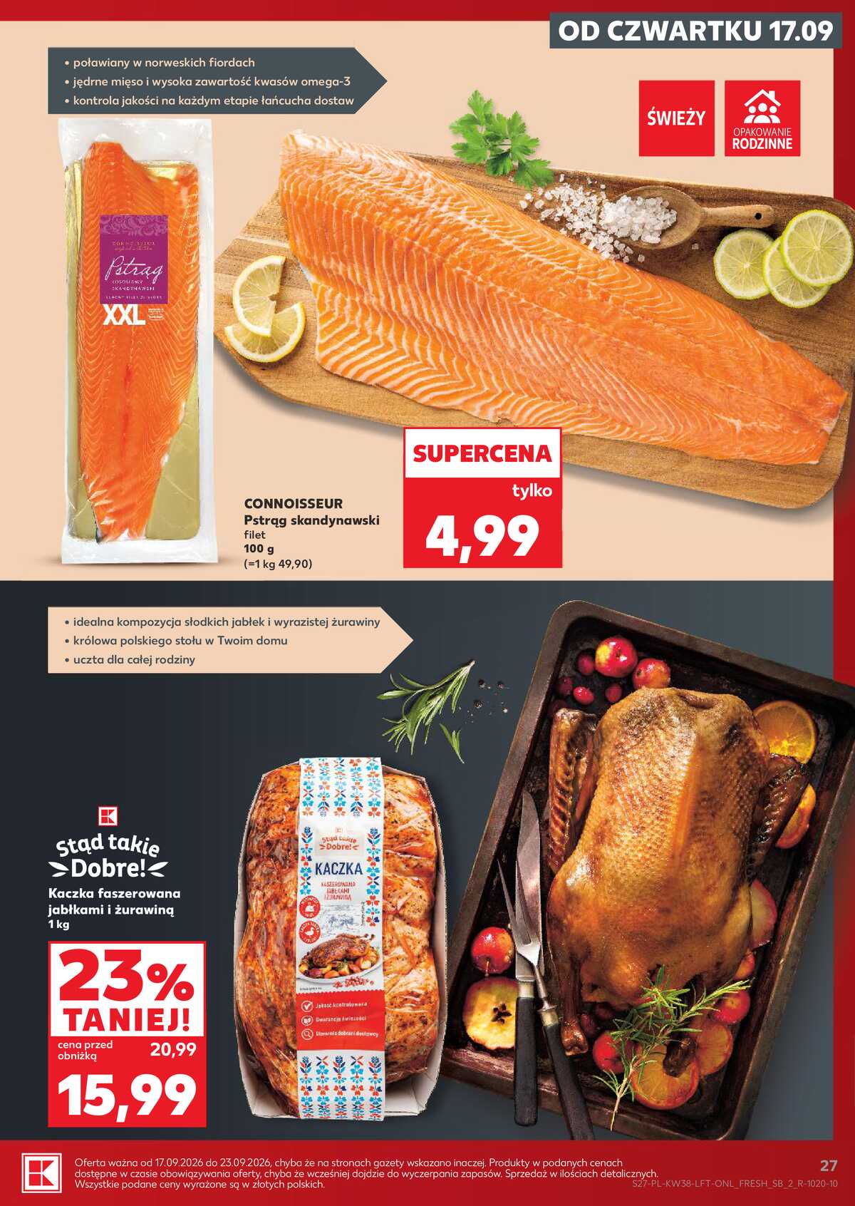 Leták Kaufland Polsko 17.9.-23.9.2026 - Týdenní zpravodaj strana 27