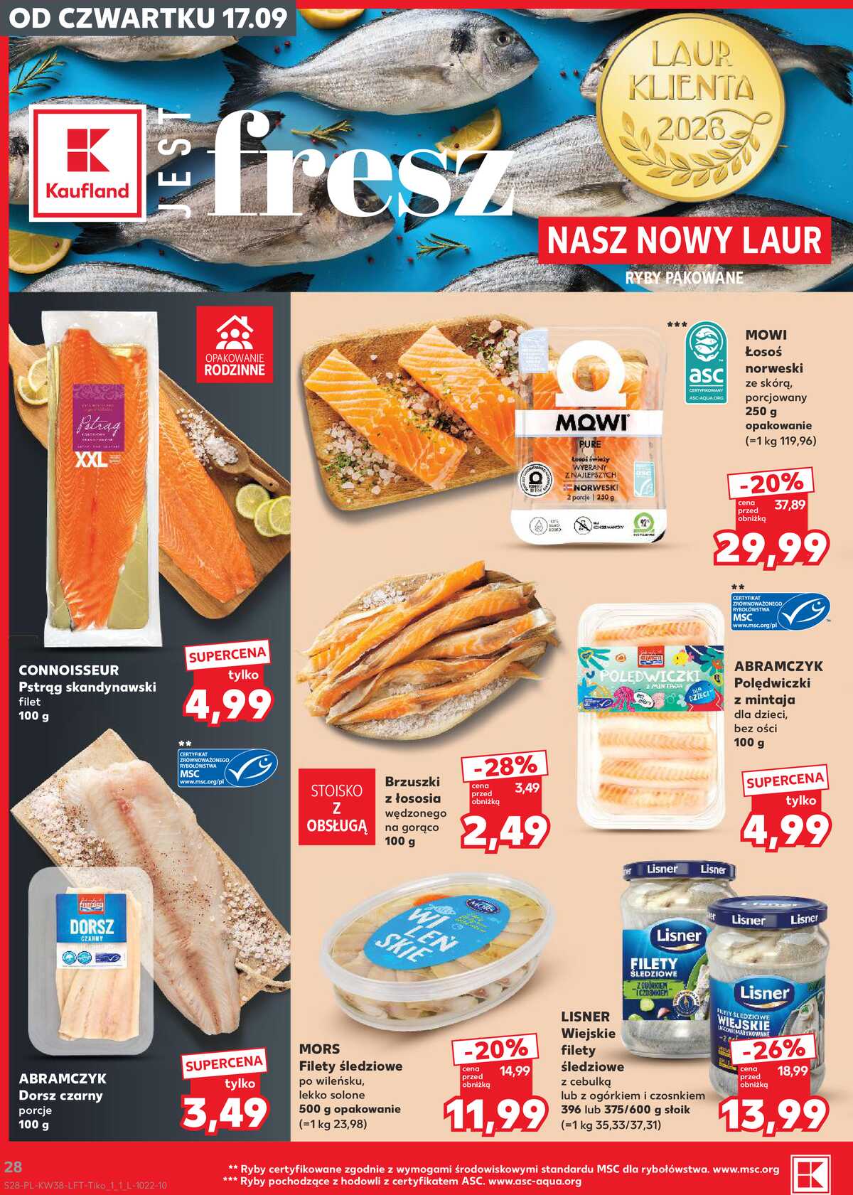 Leták Kaufland Polsko 17.9.-23.9.2026 - Týdenní zpravodaj strana 28