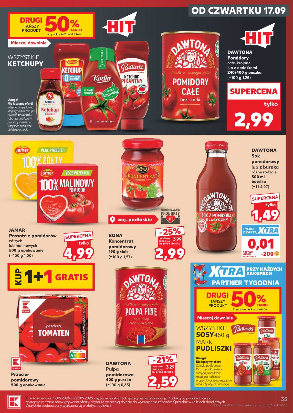Leták Kaufland Polsko 17.9.-23.9.2026 - Týdenní zpravodaj strana 35