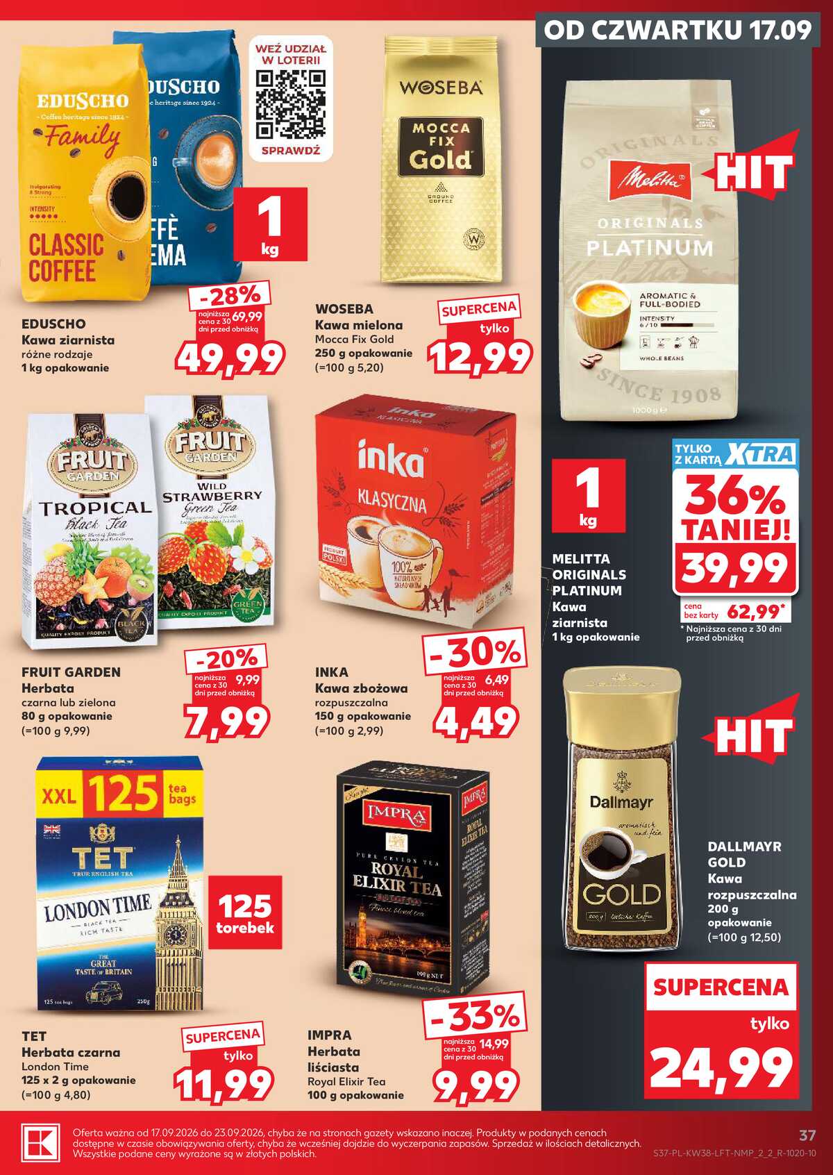Leták Kaufland Polsko 17.9.-23.9.2026 - Týdenní zpravodaj strana 37