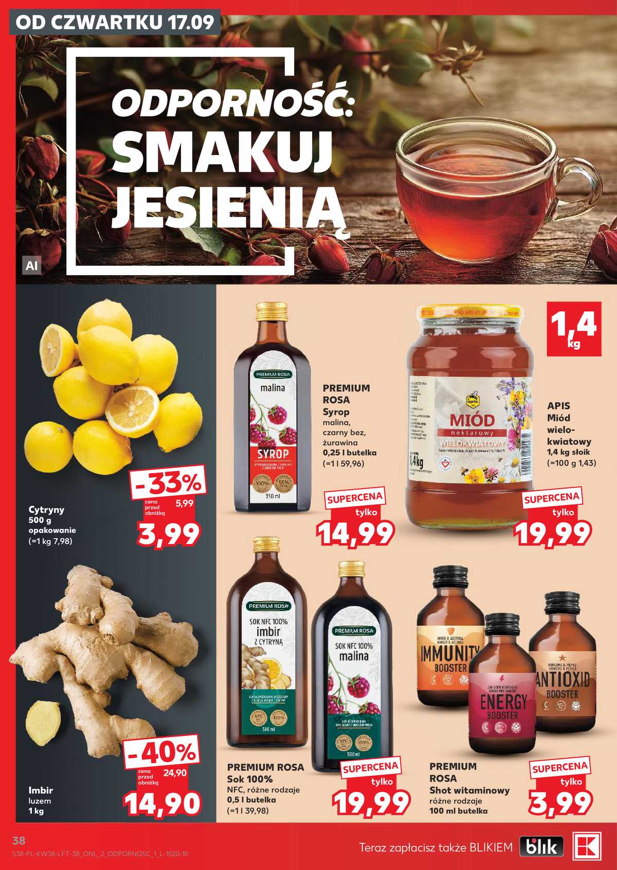 Leták Kaufland Polsko 17.9.-23.9.2026 - Týdenní zpravodaj strana 38