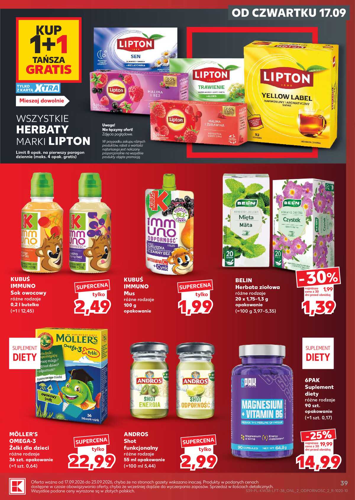 Leták Kaufland Polsko 17.9.-23.9.2026 - Týdenní zpravodaj strana 39