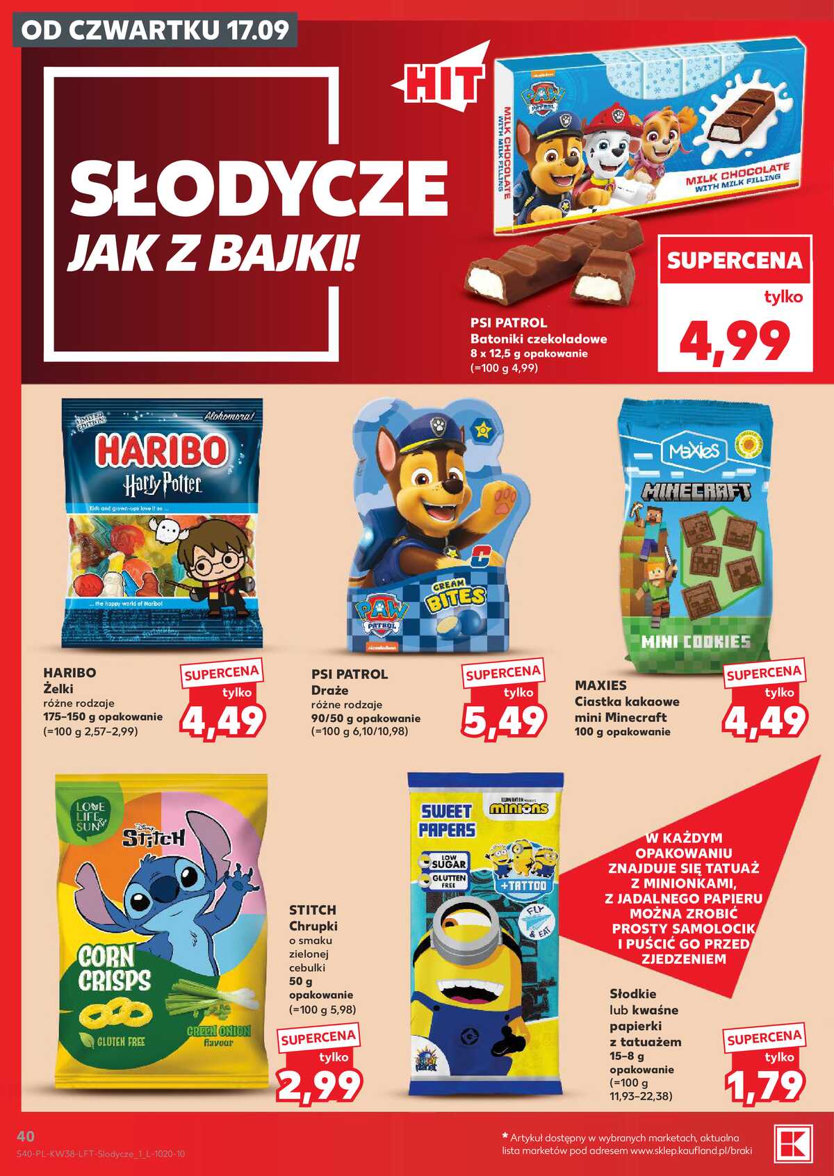Leták Kaufland Polsko 17.9.-23.9.2026 - Týdenní zpravodaj strana 40