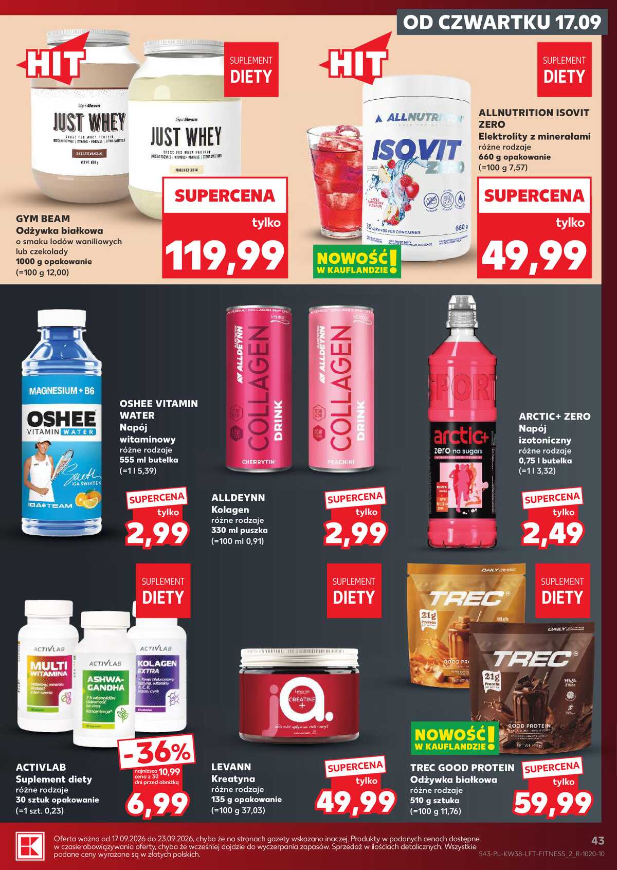Leták Kaufland Polsko 17.9.-23.9.2026 - Týdenní zpravodaj strana 43
