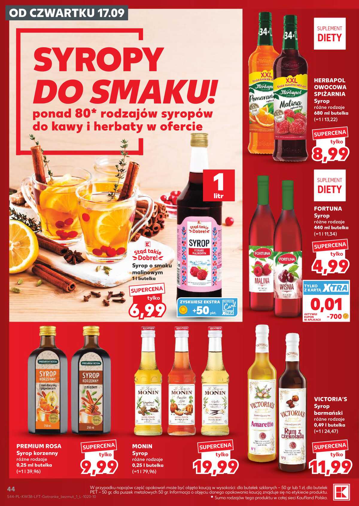 Leták Kaufland Polsko 17.9.-23.9.2026 - Týdenní zpravodaj strana 44