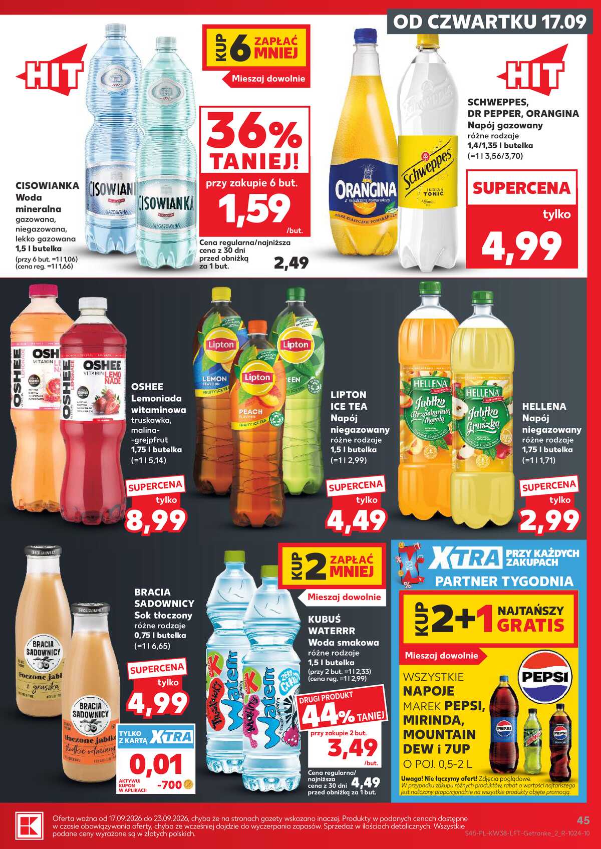 Leták Kaufland Polsko 17.9.-23.9.2026 - Týdenní zpravodaj strana 45