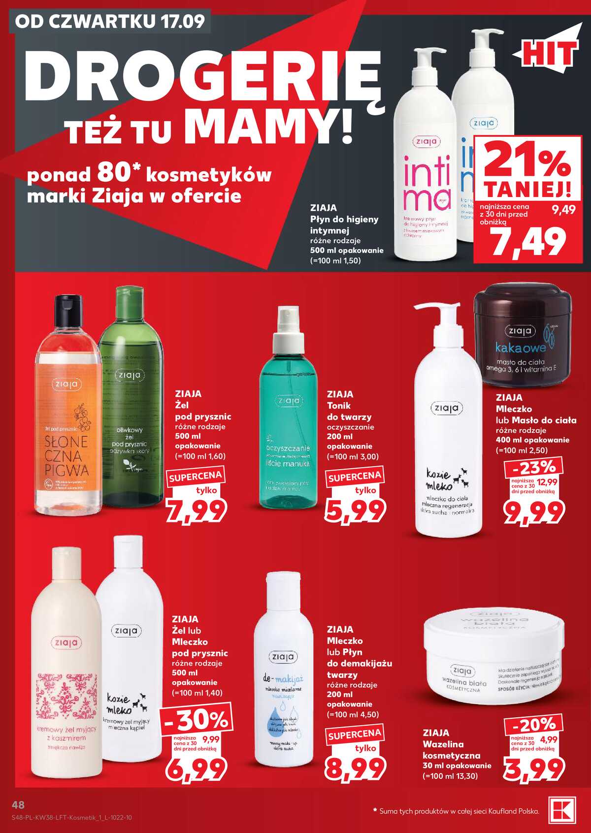 Leták Kaufland Polsko 17.9.-23.9.2026 - Týdenní zpravodaj strana 48