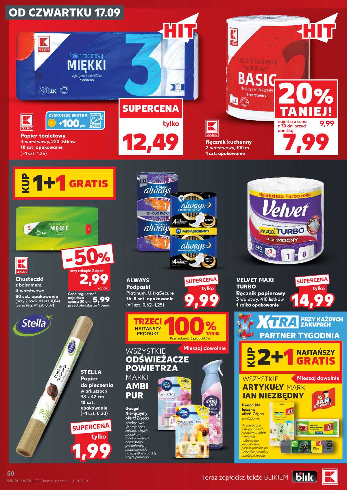 Leták Kaufland Polsko 17.9.-23.9.2026 - Týdenní zpravodaj strana 50