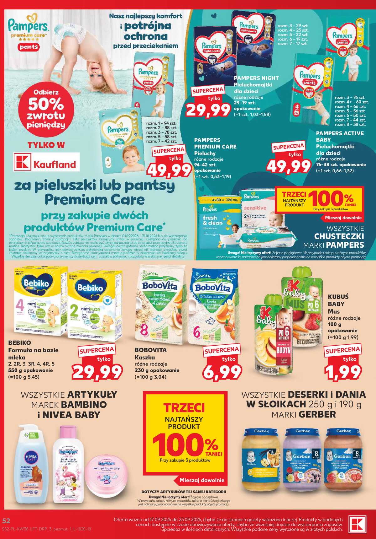 Leták Kaufland Polsko 17.9.-23.9.2026 - Týdenní zpravodaj strana 52