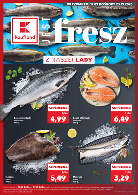 Leták Kaufland Polsko 17.9.-23.9.2026 - Ryby z našeho pultu