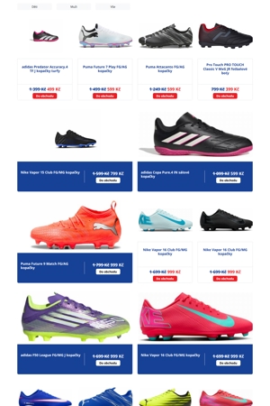 Intersport Kopačky a míče - 16. 9. 2026