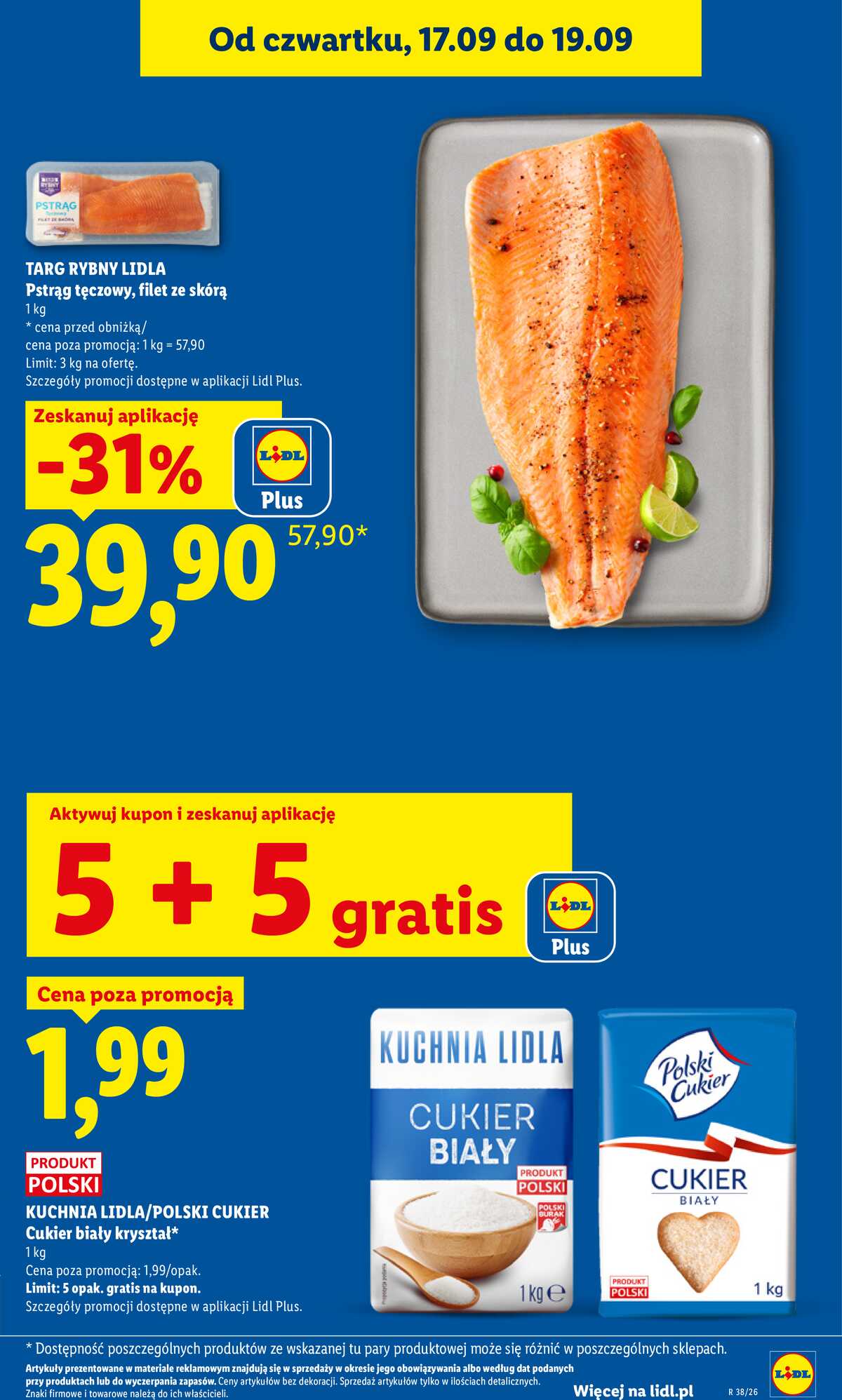 Leták Lidl Polsko 17.9.-19.9.2026 - Leták platný od 17. 9. do 19. 9. strana 19