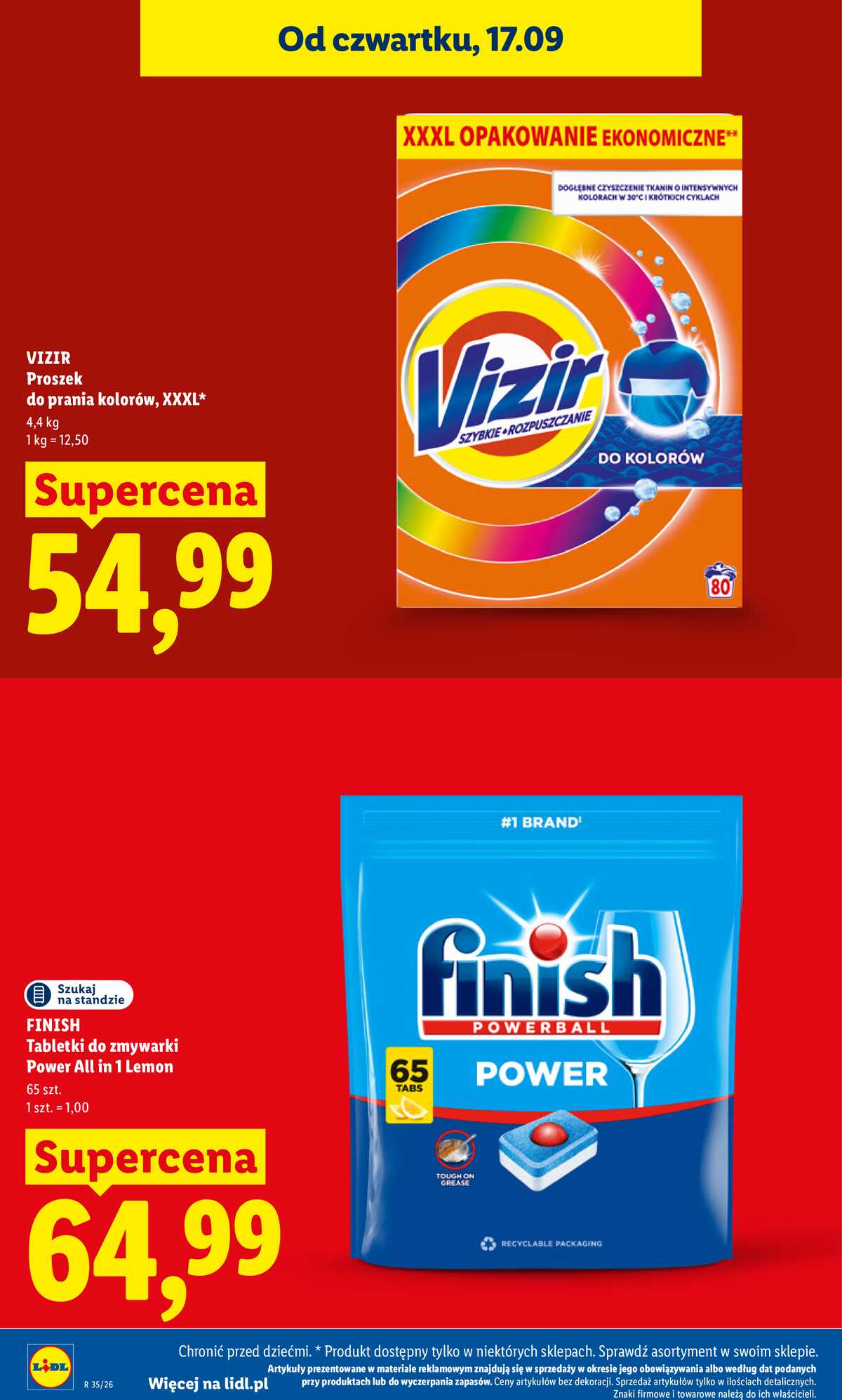 Leták Lidl Polsko 17.9.-19.9.2026 - Leták platný od 17. 9. do 19. 9. strana 34