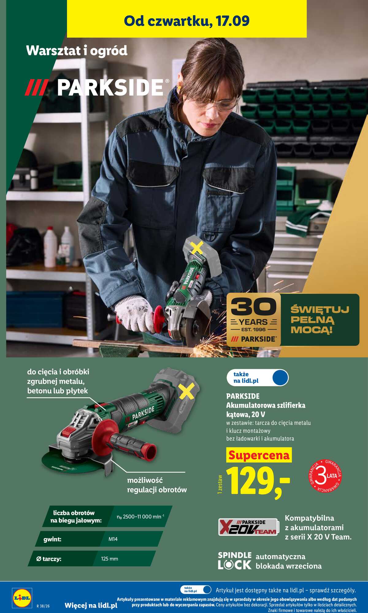 Leták Lidl Polsko 17.9.-19.9.2026 - Leták platný od 17. 9. do 19. 9. strana 36