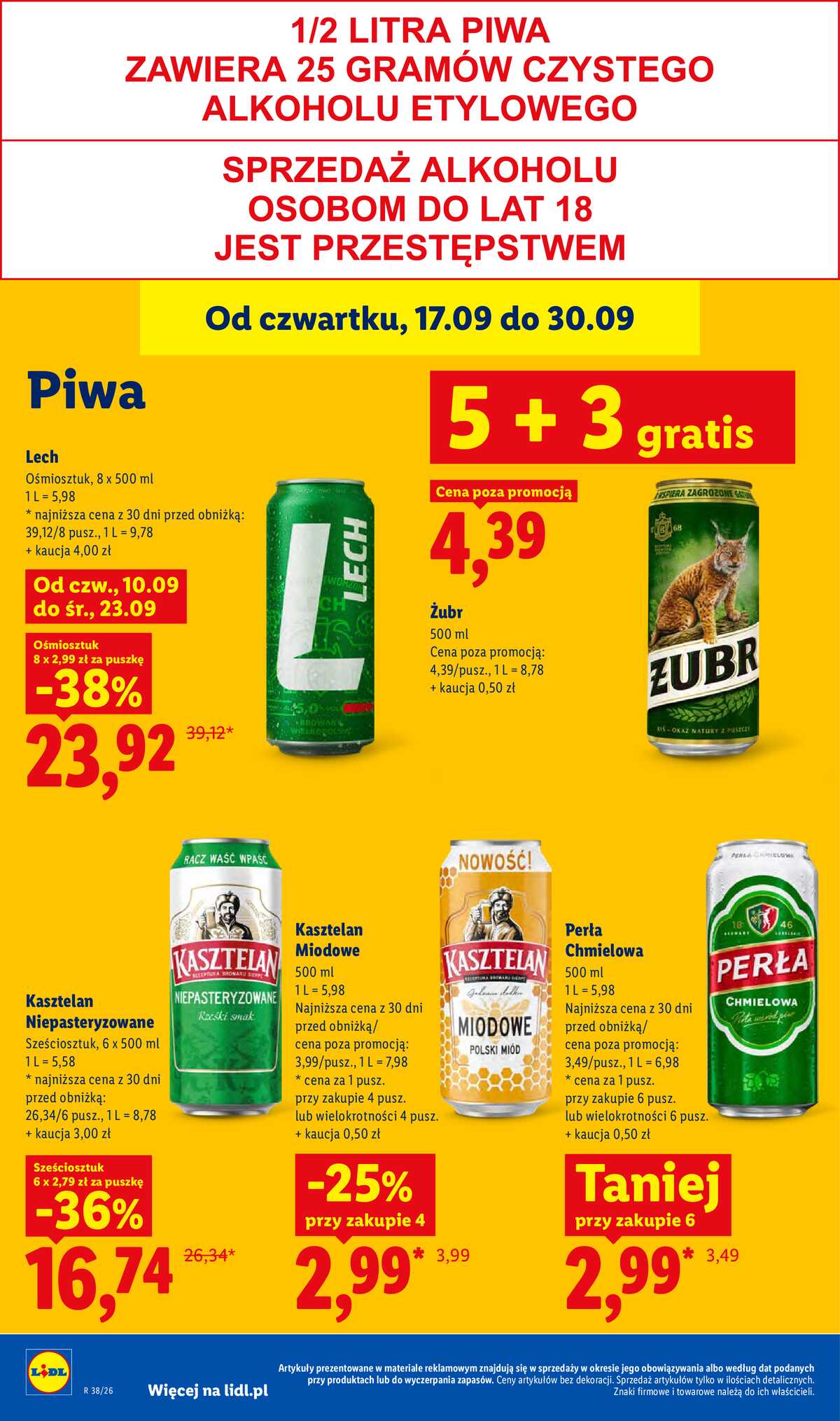 Leták Lidl Polsko 17.9.-19.9.2026 - Leták platný od 17. 9. do 19. 9. strana 68