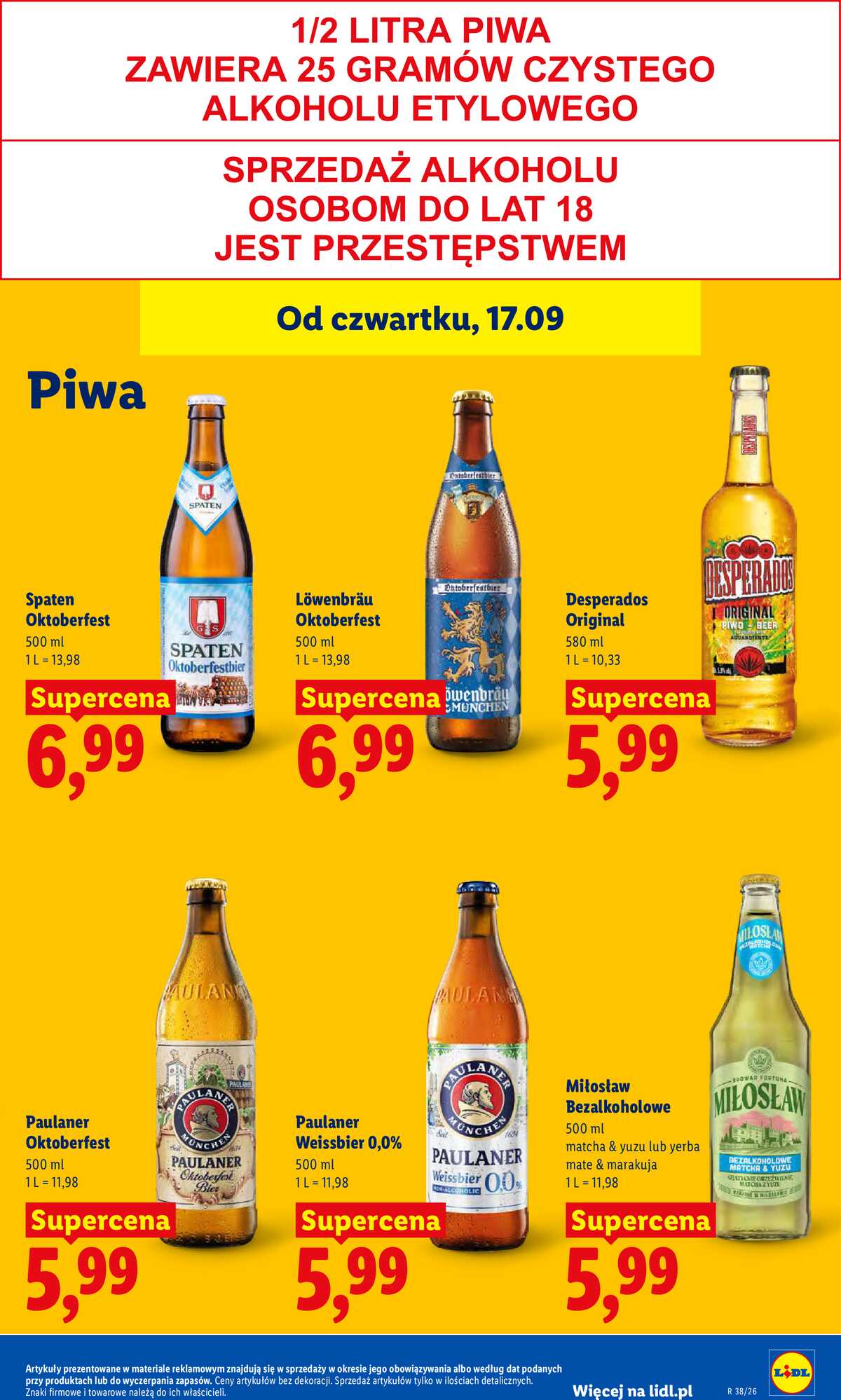 Leták Lidl Polsko 17.9.-19.9.2026 - Leták platný od 17. 9. do 19. 9. strana 69