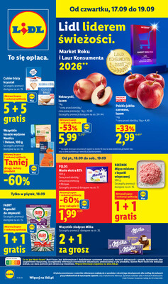 Leták Lidl Polsko 17.9.-19.9.2026 - Leták platný od 17. 9. do 19. 9.