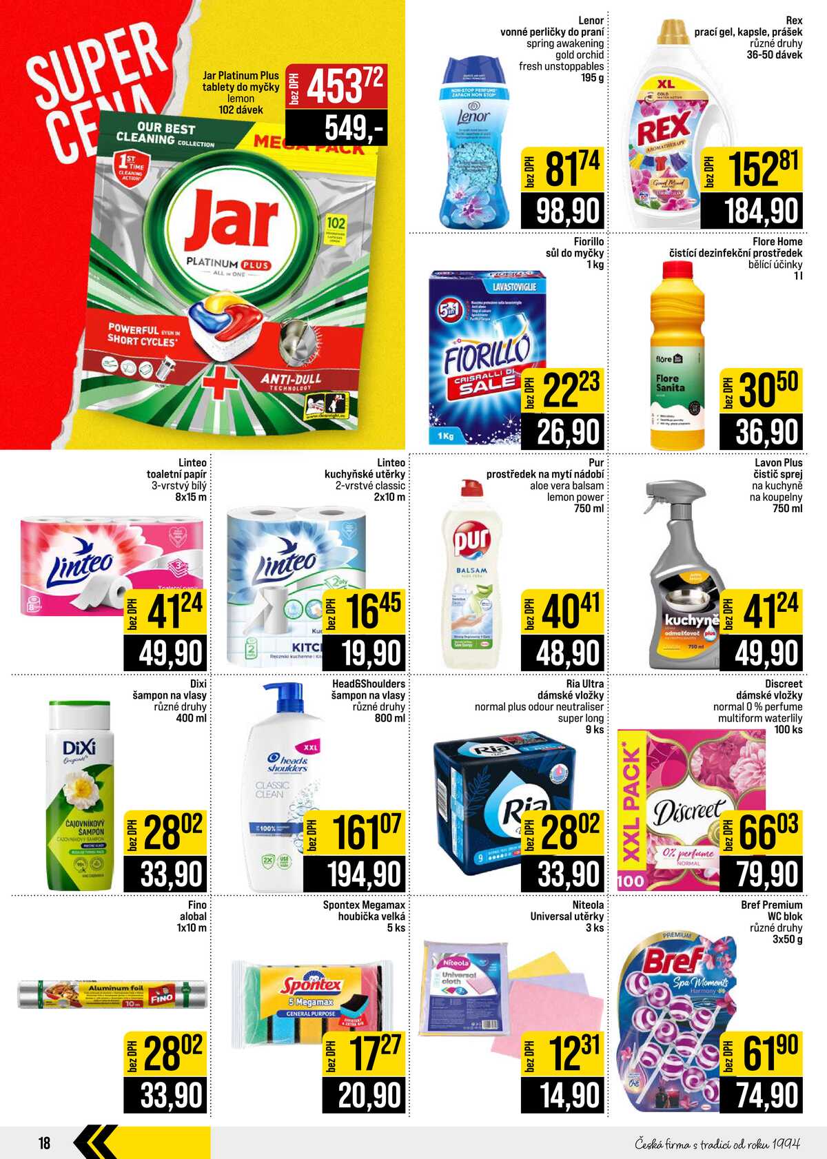 JIP Cash & Carry Brno, Praha, Ostrava, Jilemnice, Pardubice, Ostrava, Karlovy Vary, Olomouc a Zlín od 16.9. do 22.9.2026 strana 18