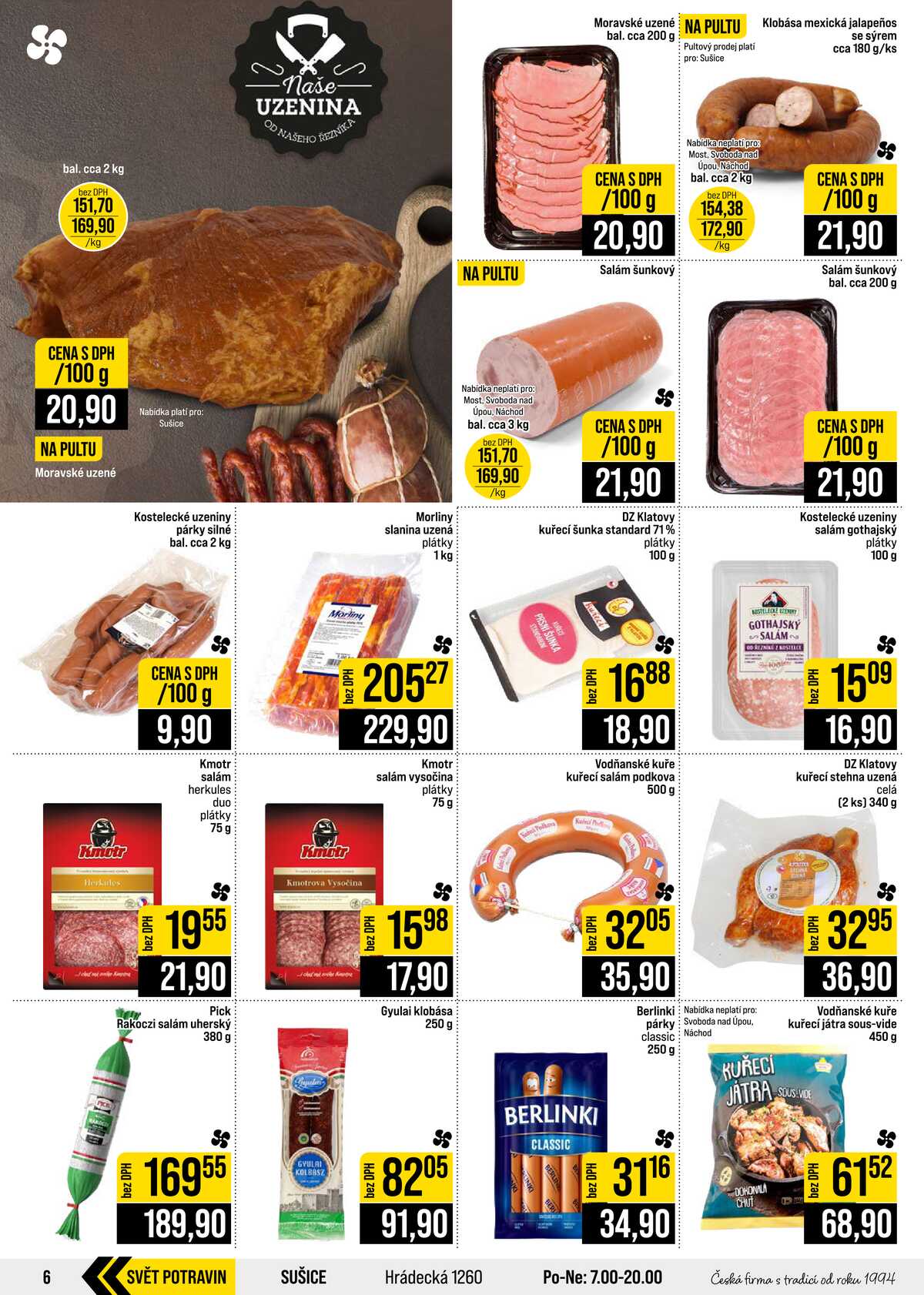 JIP Cash & Carry České Budějovice, Most, Náchod, Polička, Sušice a Svoboda nad Úpou od 16.9. do 22.9.2026 strana 6