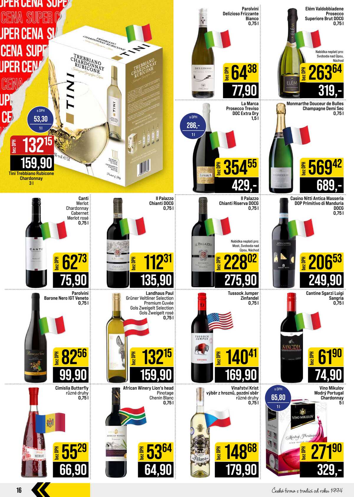 JIP Cash & Carry České Budějovice, Most, Náchod, Polička, Sušice a Svoboda nad Úpou od 16.9. do 22.9.2026 strana 16